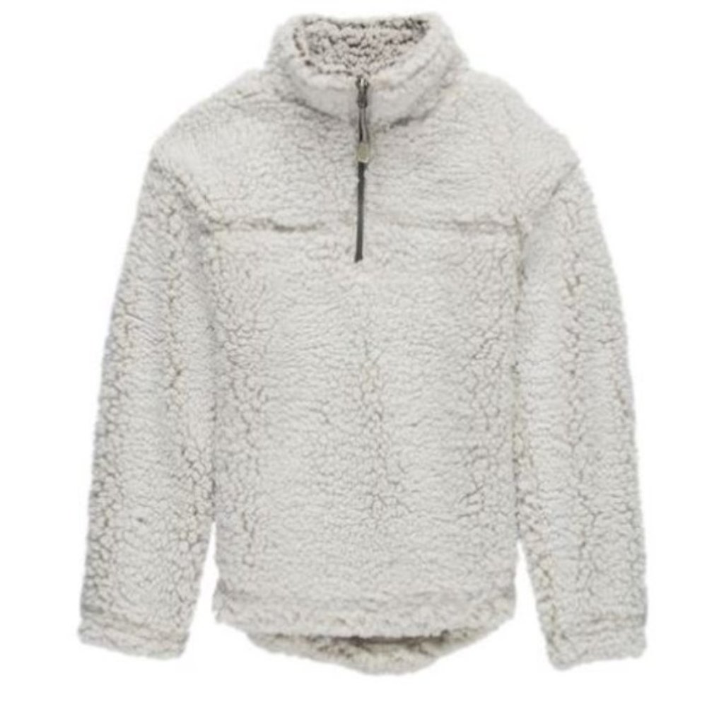 Stoic 1/4-Zip Cozy Fleece‎ Pullover Boys Ivory